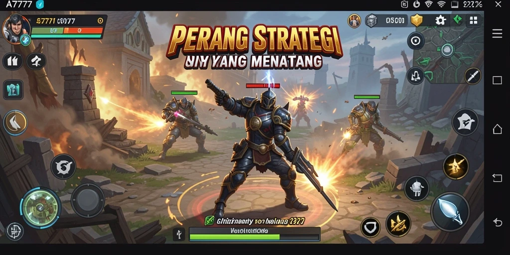 Tampilan gameplay menarik dengan berbagai strategi yang bisa diterapkan.