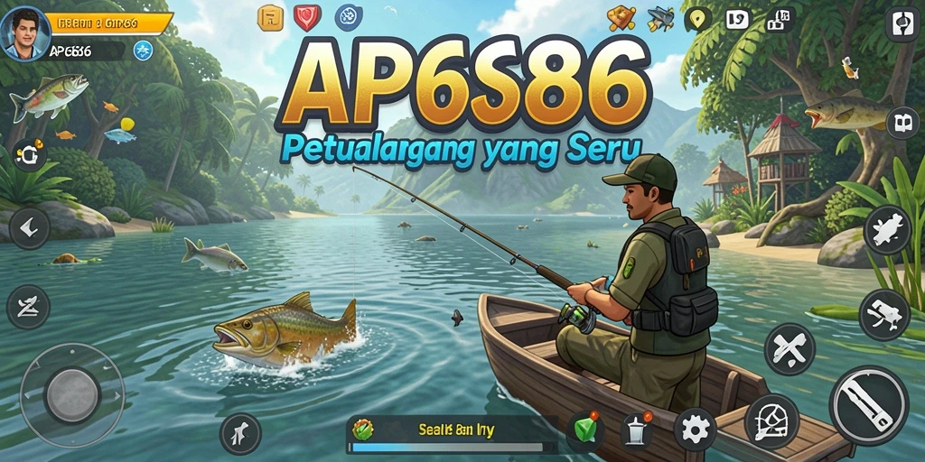 Tampilan gameplay AP686 yang menawan saat menangkap ikan.