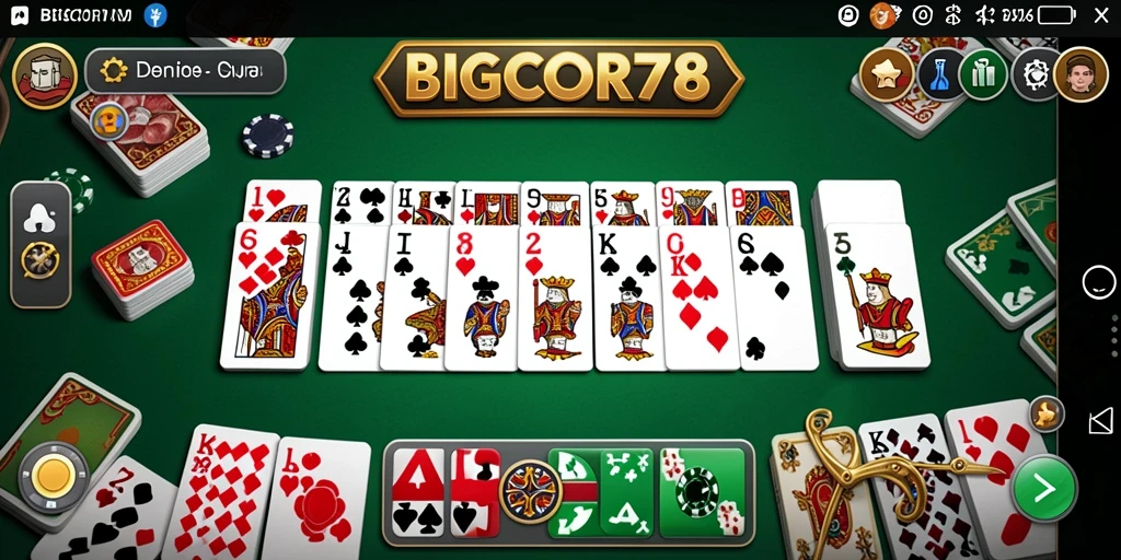 Tampilan gameplay Domino di BIGCOR78 yang menarik.