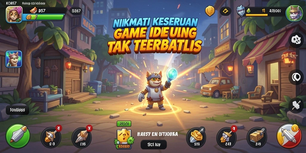 Screenshot gameplay KO857 menampilkan karakter dalam aksi dalam game Idle.